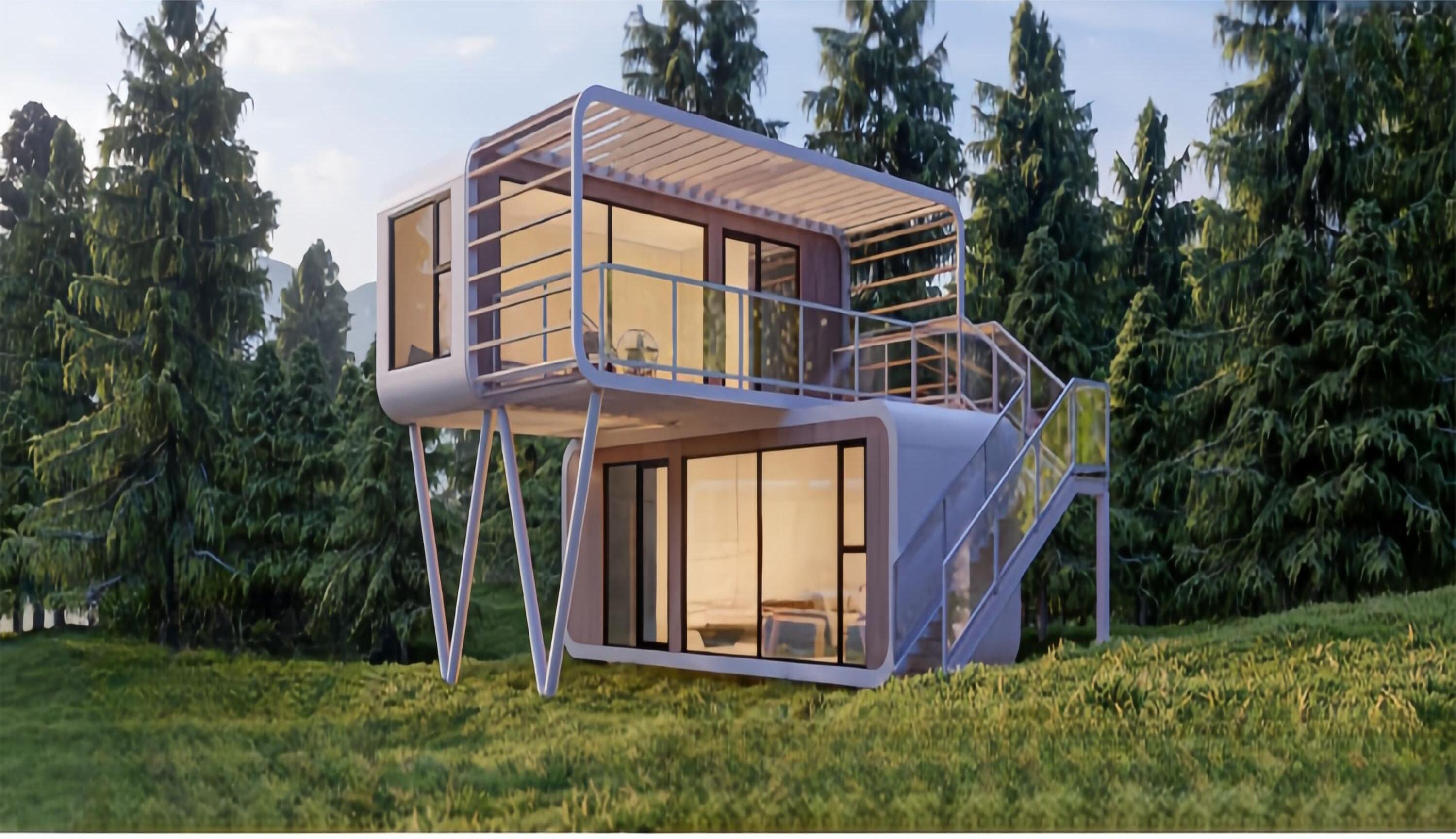 A3-Double-storey luxury capsule house