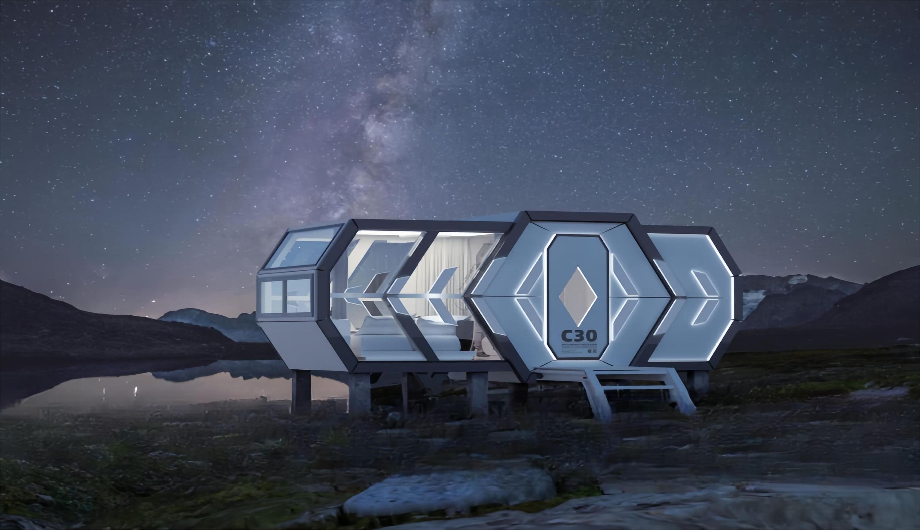 C30-Prefabricated technology space capsule mobile home
